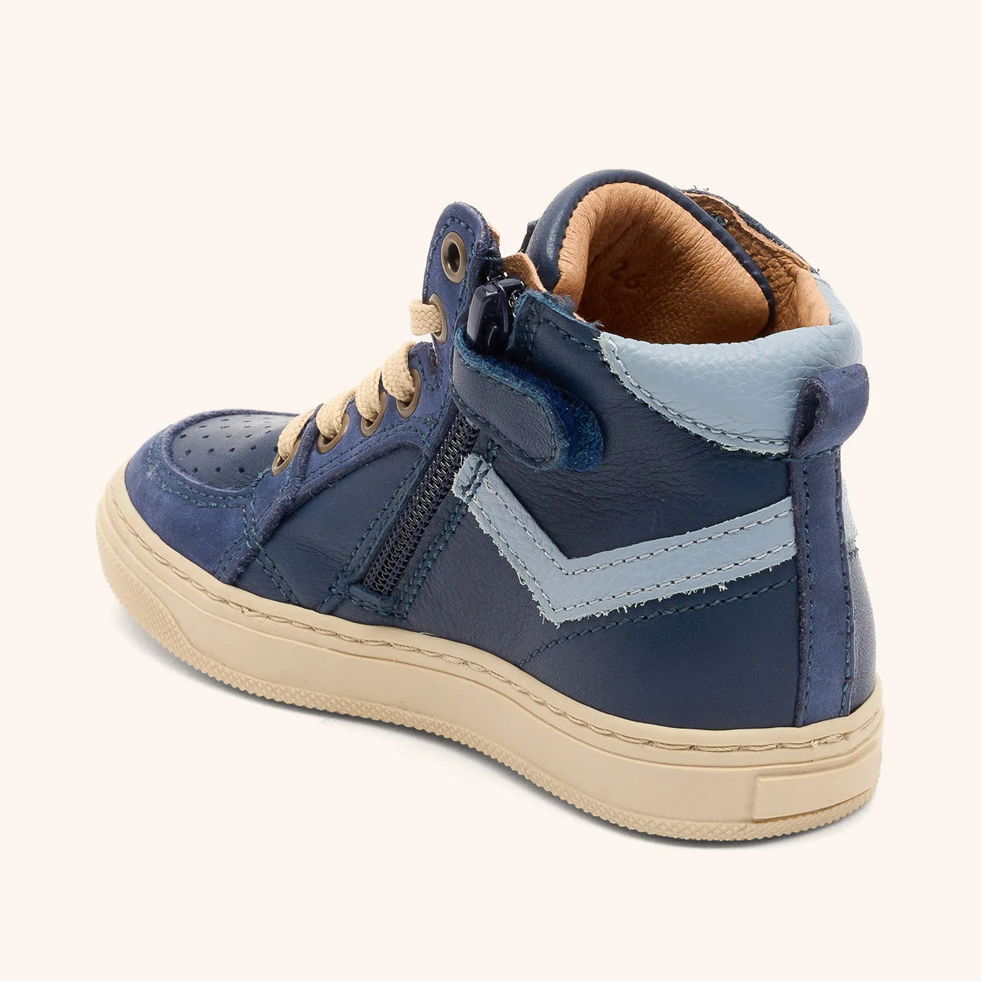 Bisgaard Isak sneaker navy læder
