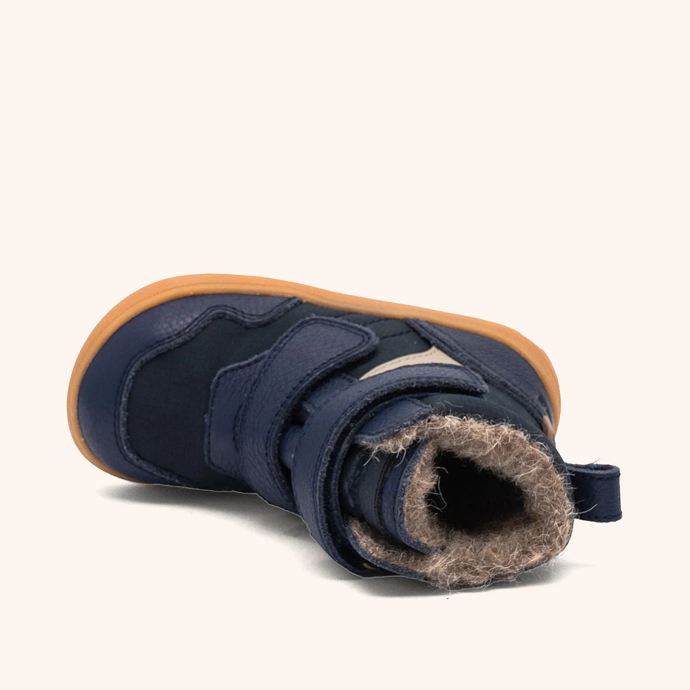 Bisgaard Barefoot Timo Tex barfod vinterstøvle navy