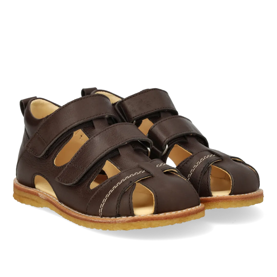 Angulus Begynder sandal velcro læder rummelig