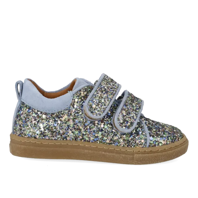 Angulus glitter-sneaker ruskind børnesneakers