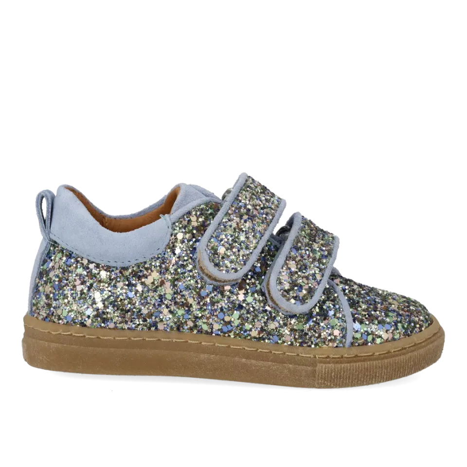Angulus glitter-sneaker ruskind børnesneakers