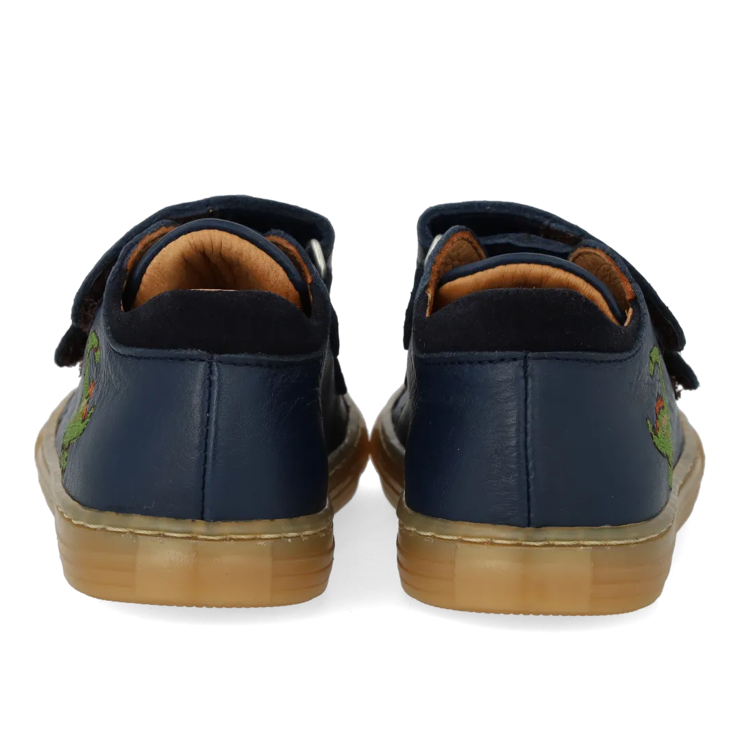 Angulus Sneaker dinobroderi læder velcro børn