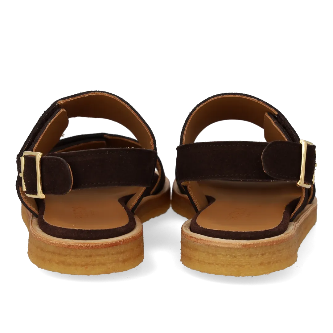 Angulus Sandal velcroremme damesandal læder