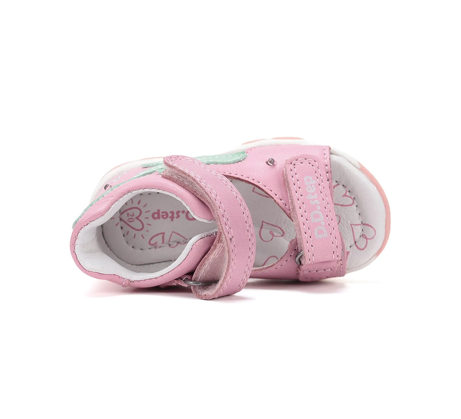 DD Step G064-61965A sandaler med lys til pige bred fod