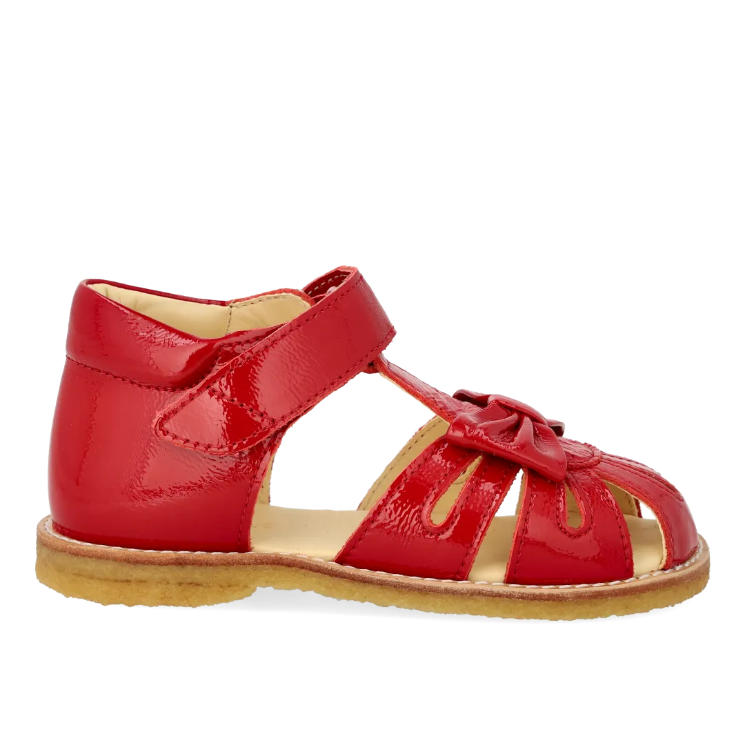 Angulus Begynder Sandal med Sløjfe børnesandal velcro læder