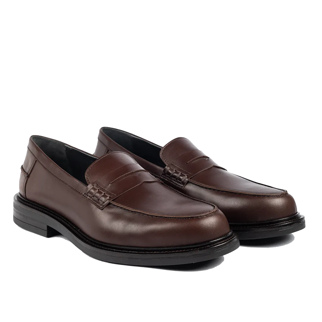 Angulus klassisk loafer herresko læder penny
