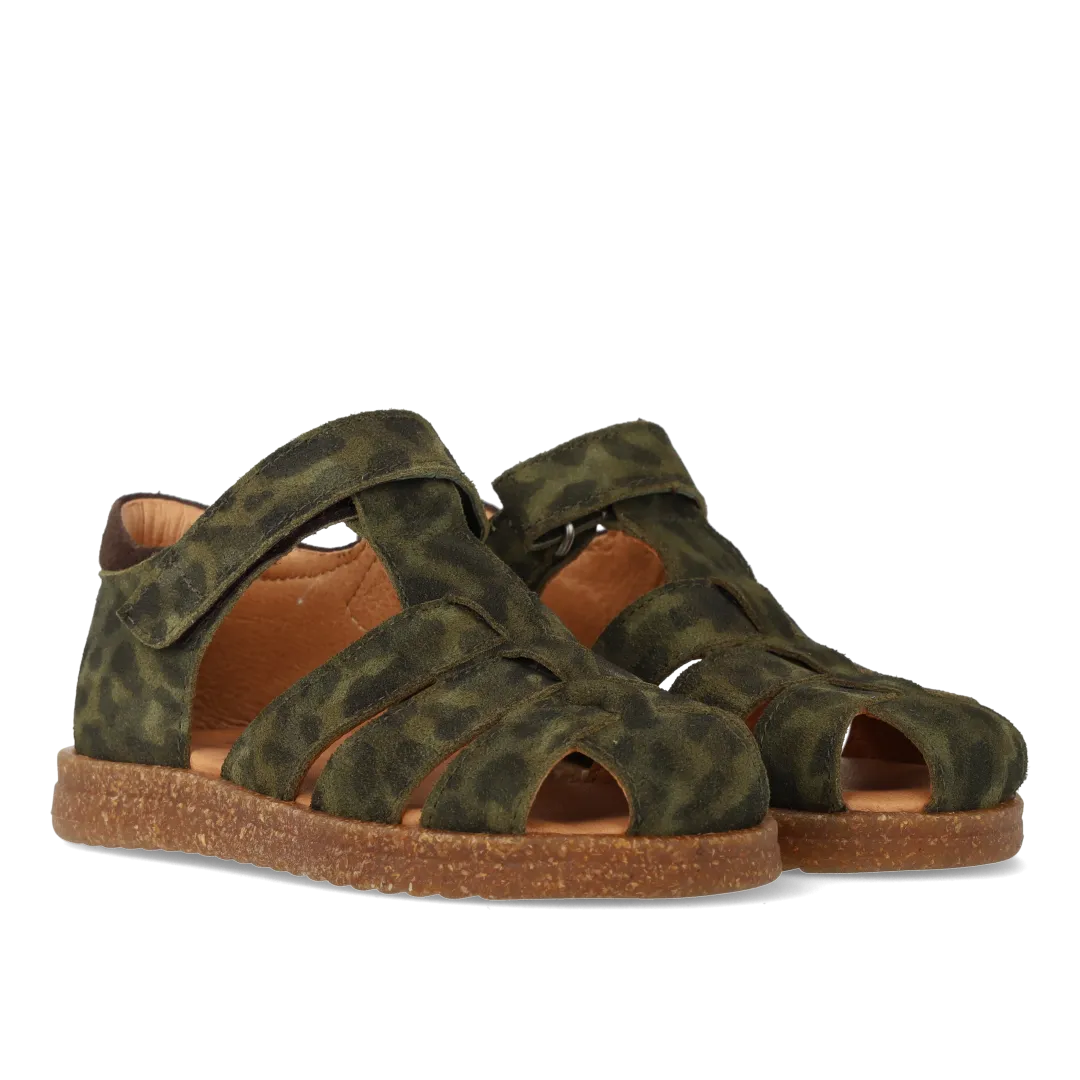 Angulus sandal lukket tå velcro ruskind børn