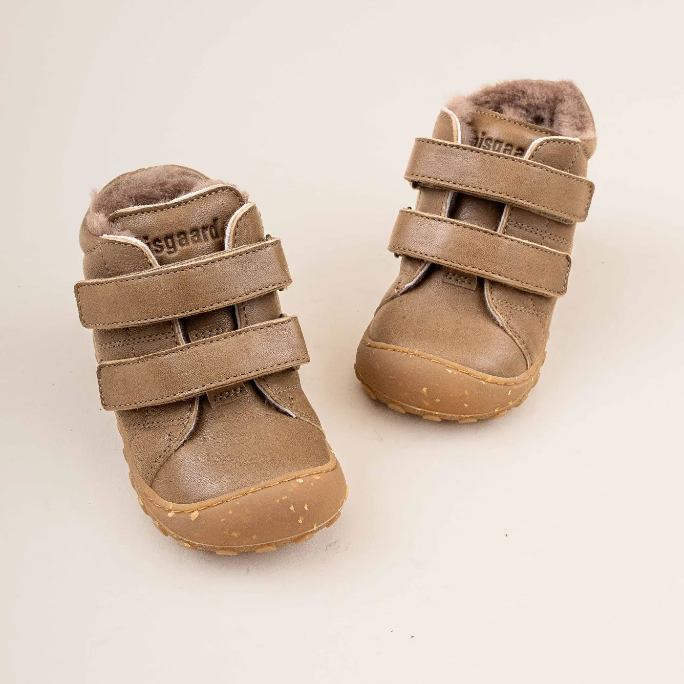 Bisgaard Hale V Lamb begyndersko khaki – lammefoer