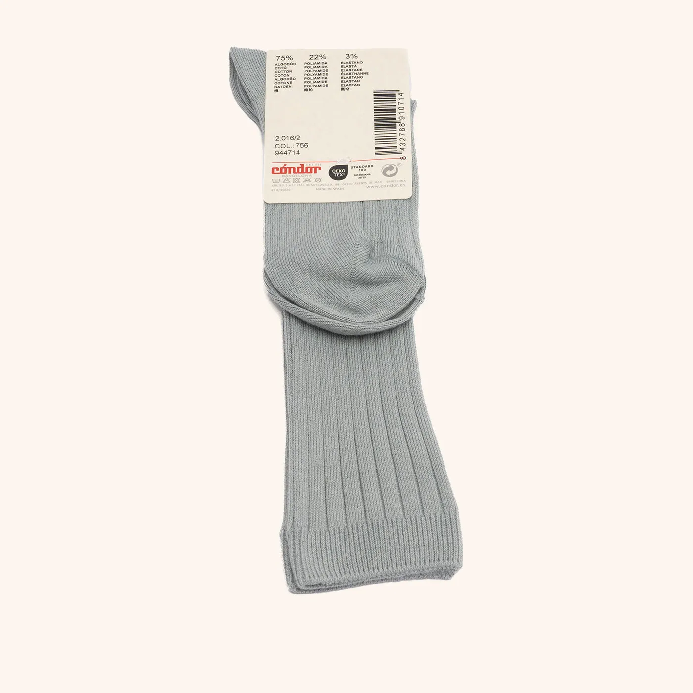 Bisgaard x Cóndor knæstrømper cotton rib dry green