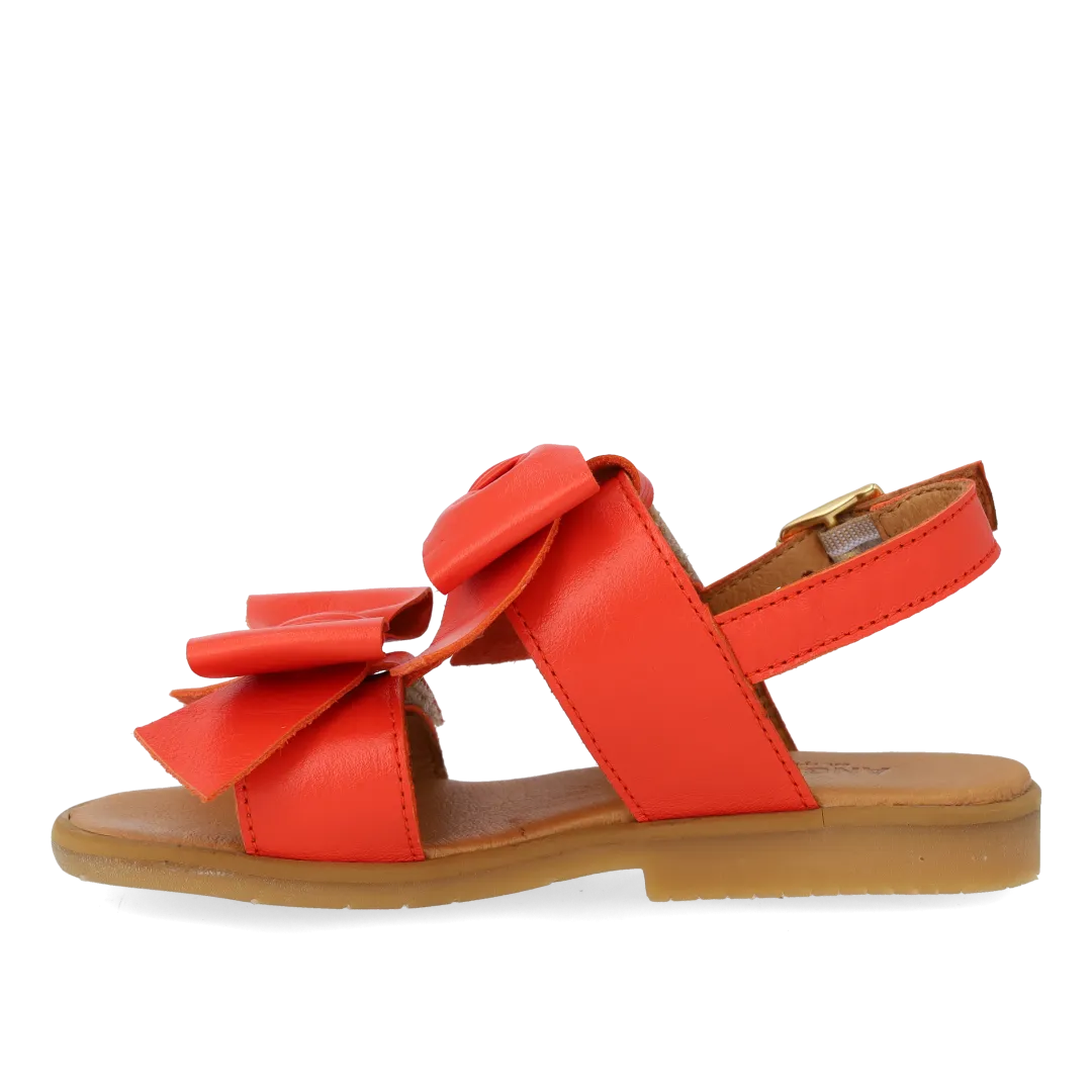 Angulus sandal åben tå børnesandal med sløjfe