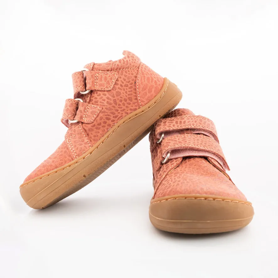 Gogsig Leo barfodssko pink shimmer hverdag
