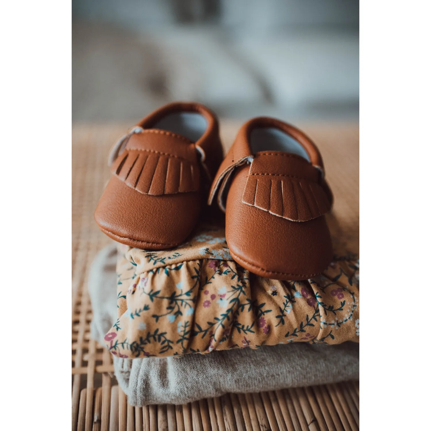 BabyMocs Neutral Mocs mokkasin mørkebrun fleksibel sål