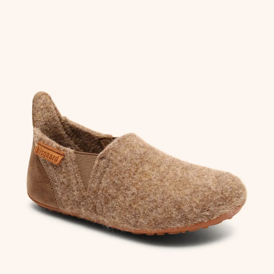 Bisgaard Sailor Wool hjemmesko camel uld varm