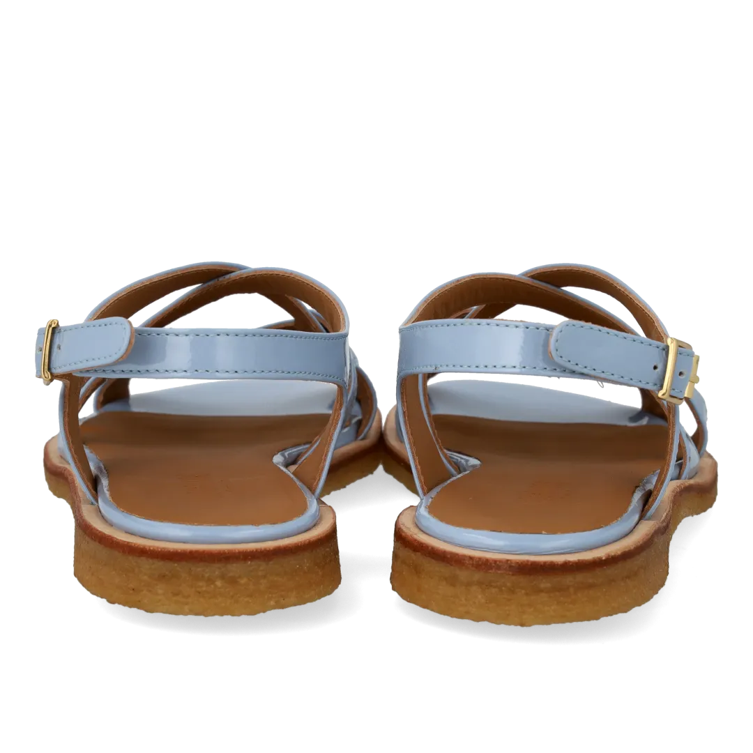 Angulus Sandal med remdetaljer lædersandal