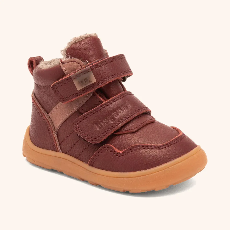 Bisgaard Barefoot Becky Tex vinterstøvle bordeaux vandtæt