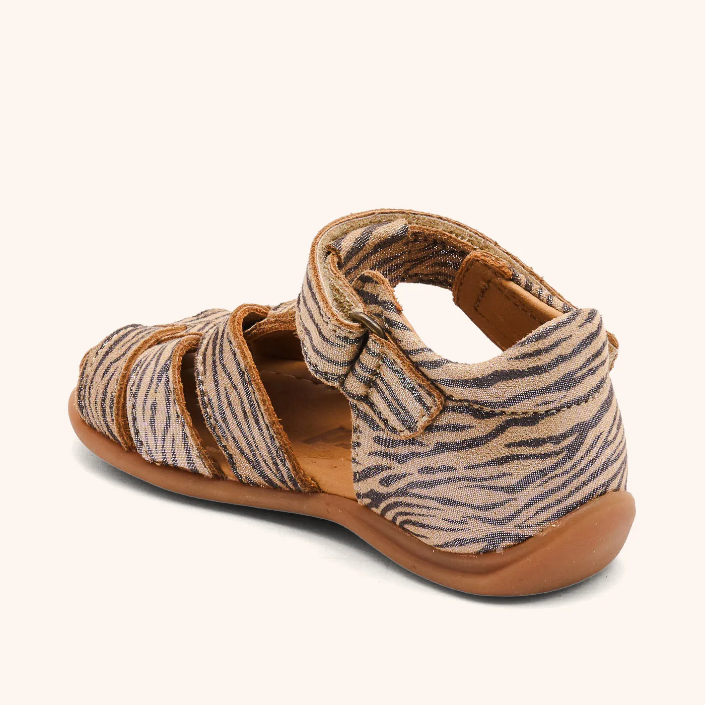 Bisgaard Carly sandal zebra glitter rem