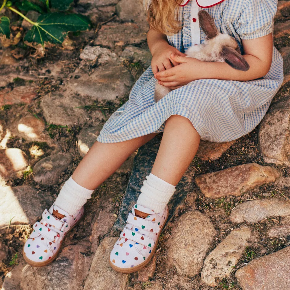Angulus klassisk sneakers kanvas velcro recycled