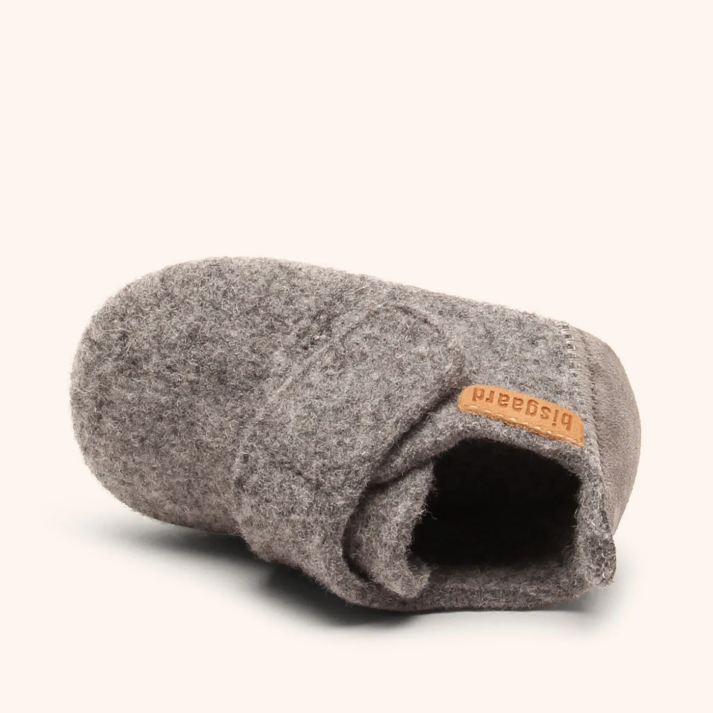 Bisgaard Baby Wool hjemmesko grå uld