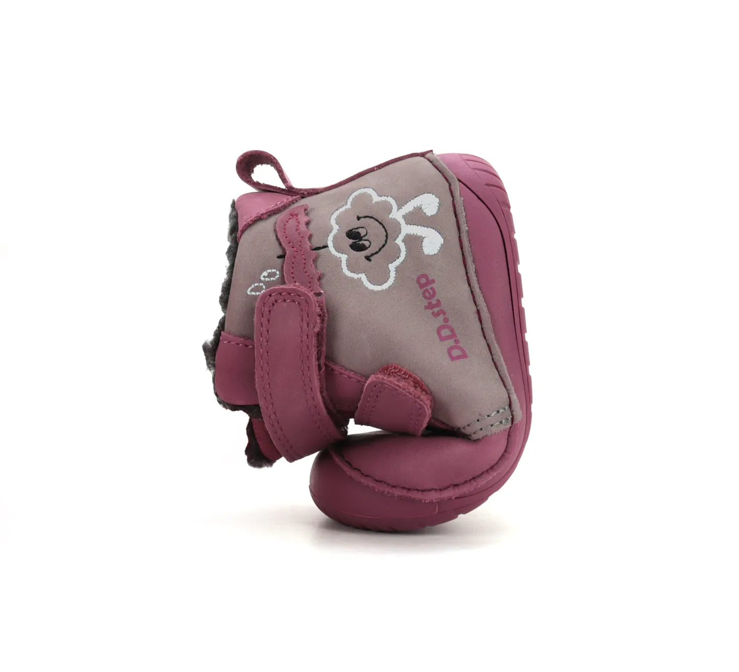 DD Step W070-62495C barfodssko vinter pige varm foret