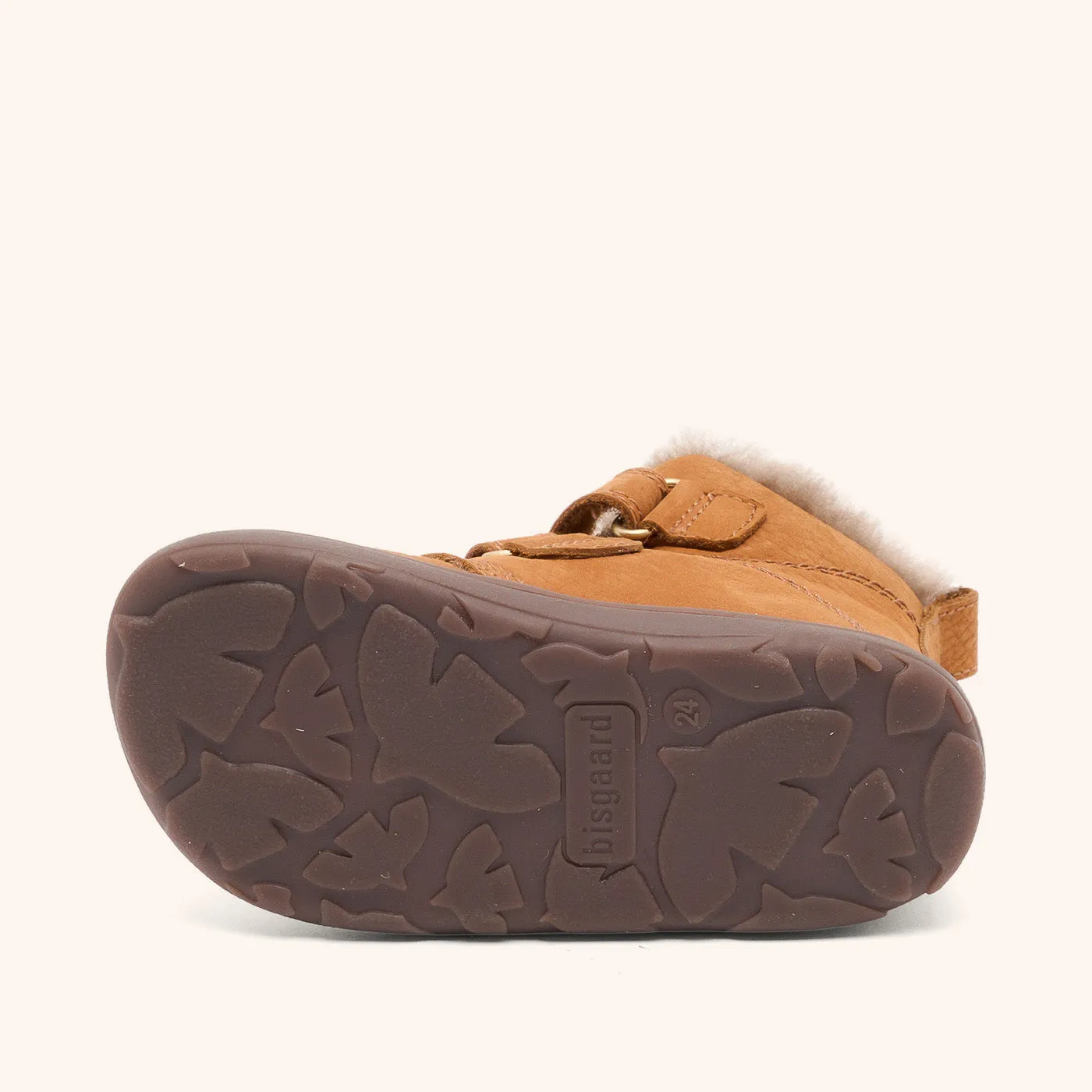 Bisgaard Barefoot Emil vinterstøvle camel lam