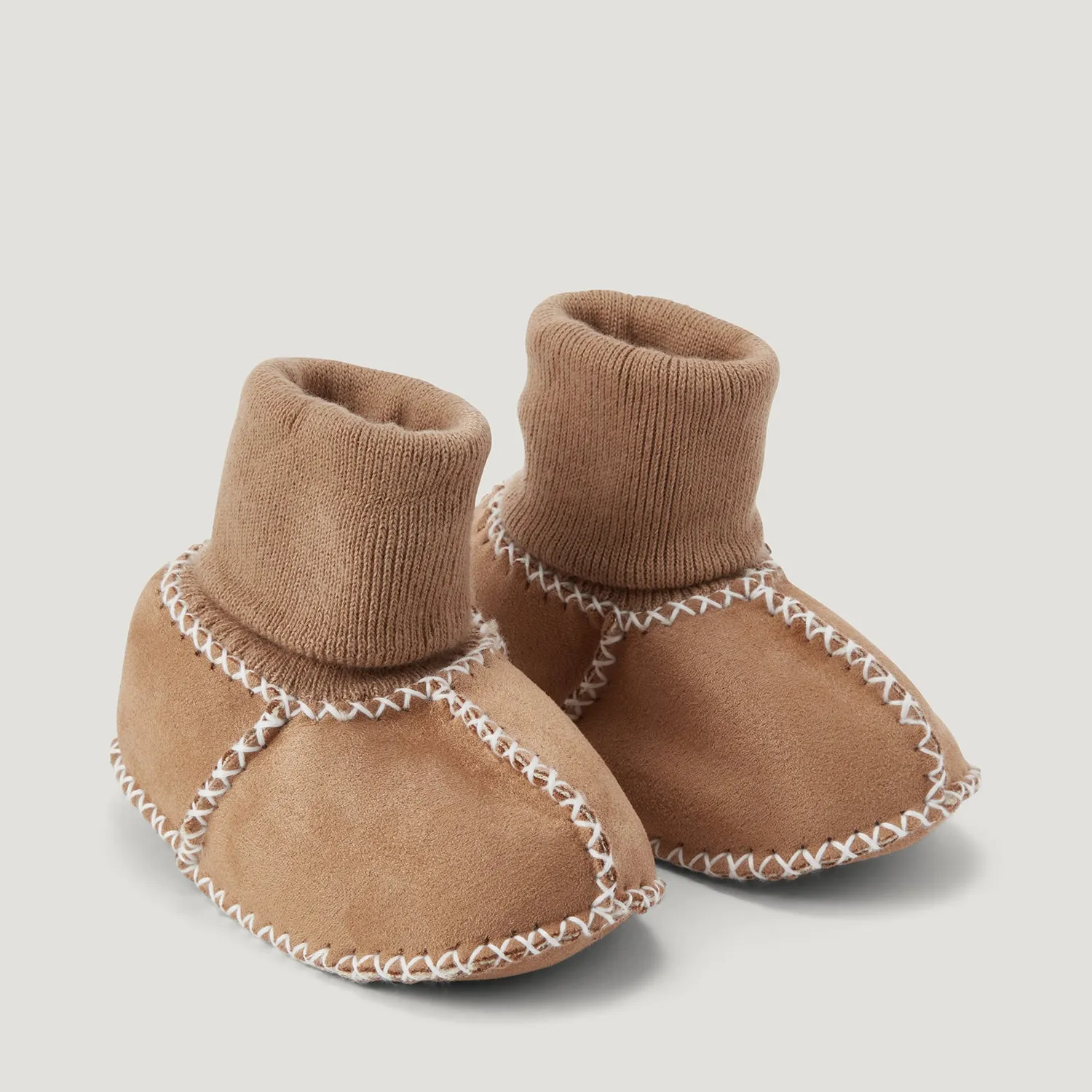 BabyMocs Cosy Mocs futter beige 0-6 måneder