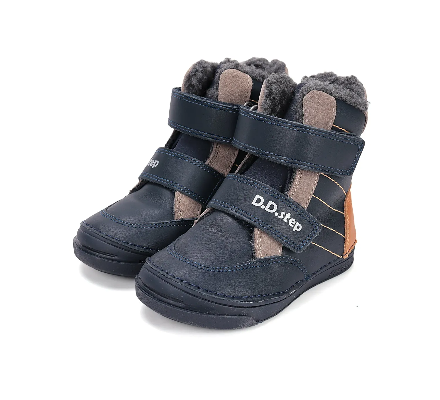 D.D.Step W040-52404B vinterstøvler dreng varm