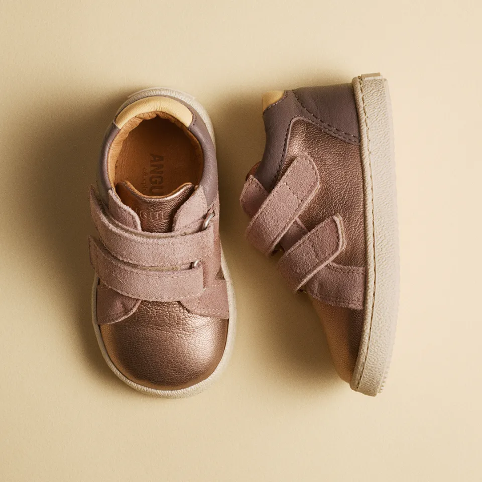 Angulus Mid-cut sneaker begyndersko colourblock