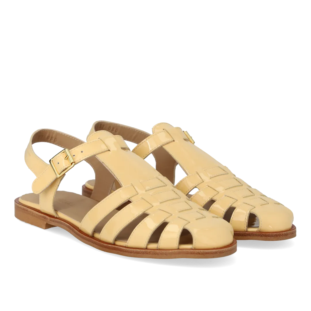 Angulus Klassisk Fisherman sandal i læder med spænde