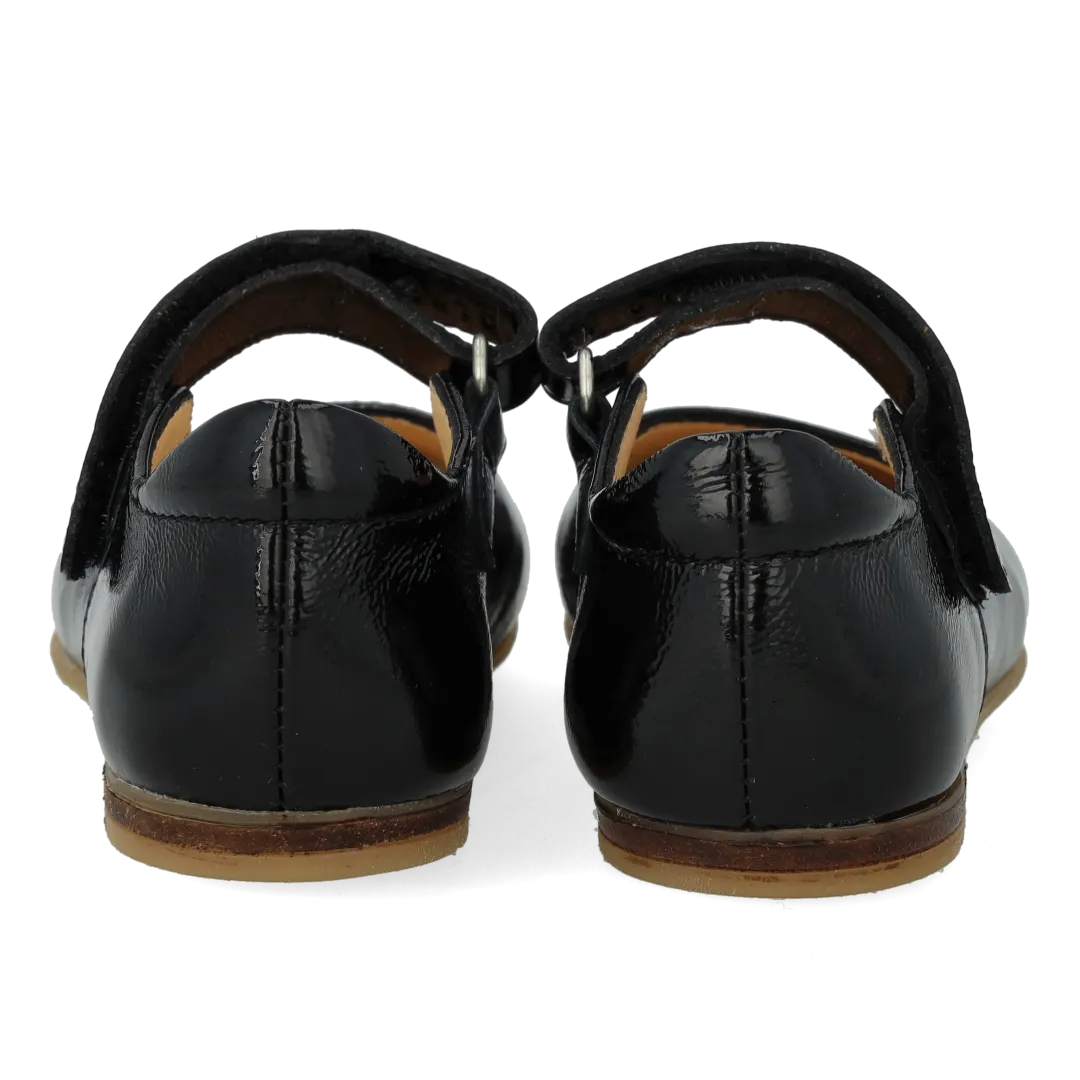 Angulus Ballerina børnesko læder hjerte velcro