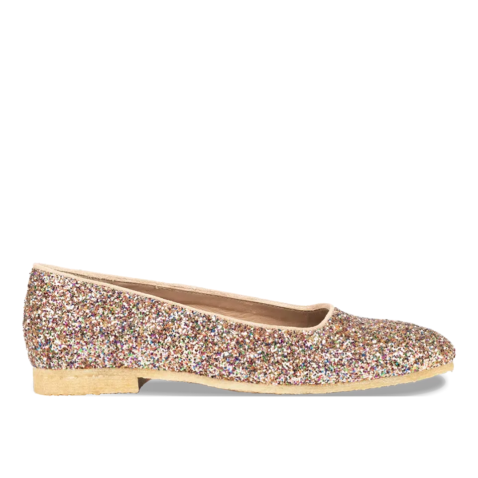 Angulus Glitter Ballerina firkantet snude fest