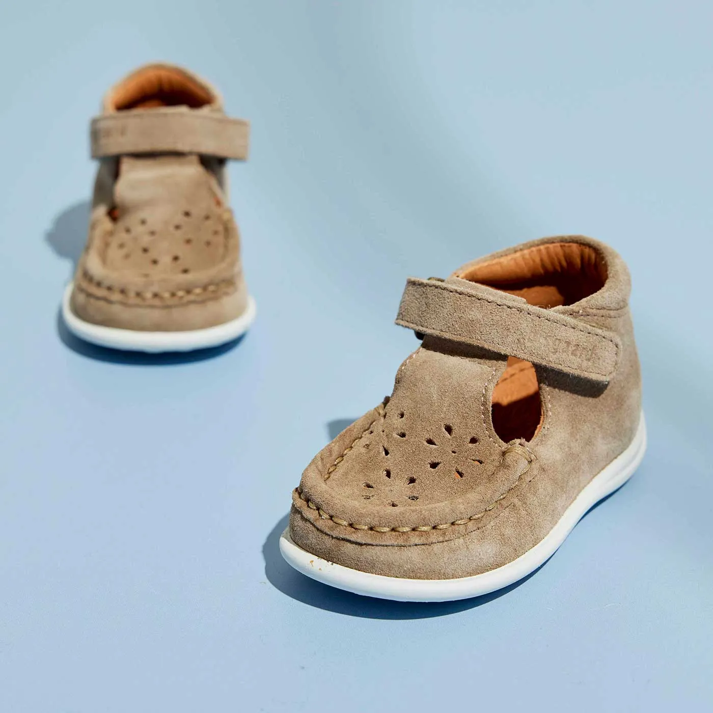Bisgaard Pil sandal taupe blød læder