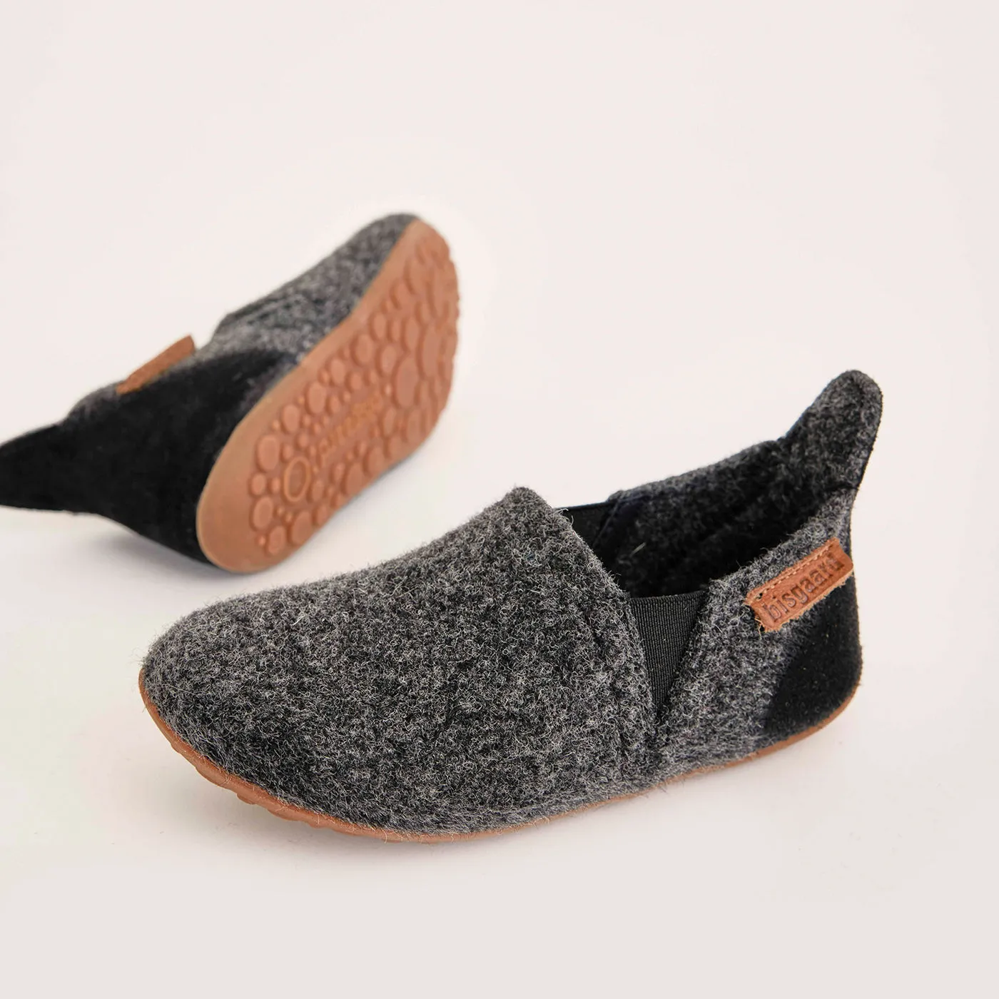 Bisgaard Sailor Wool hjemmesko antrachite uld