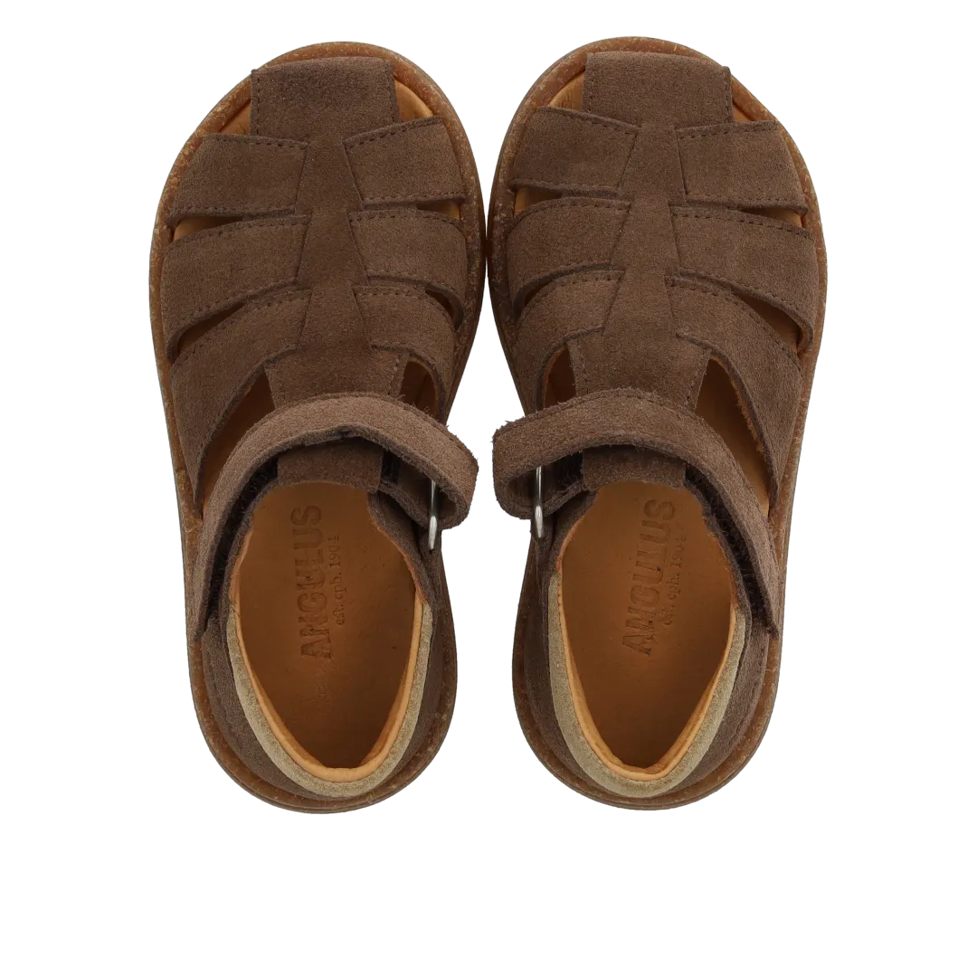 Angulus Sandal med velcrolukning børnesandal ruskind
