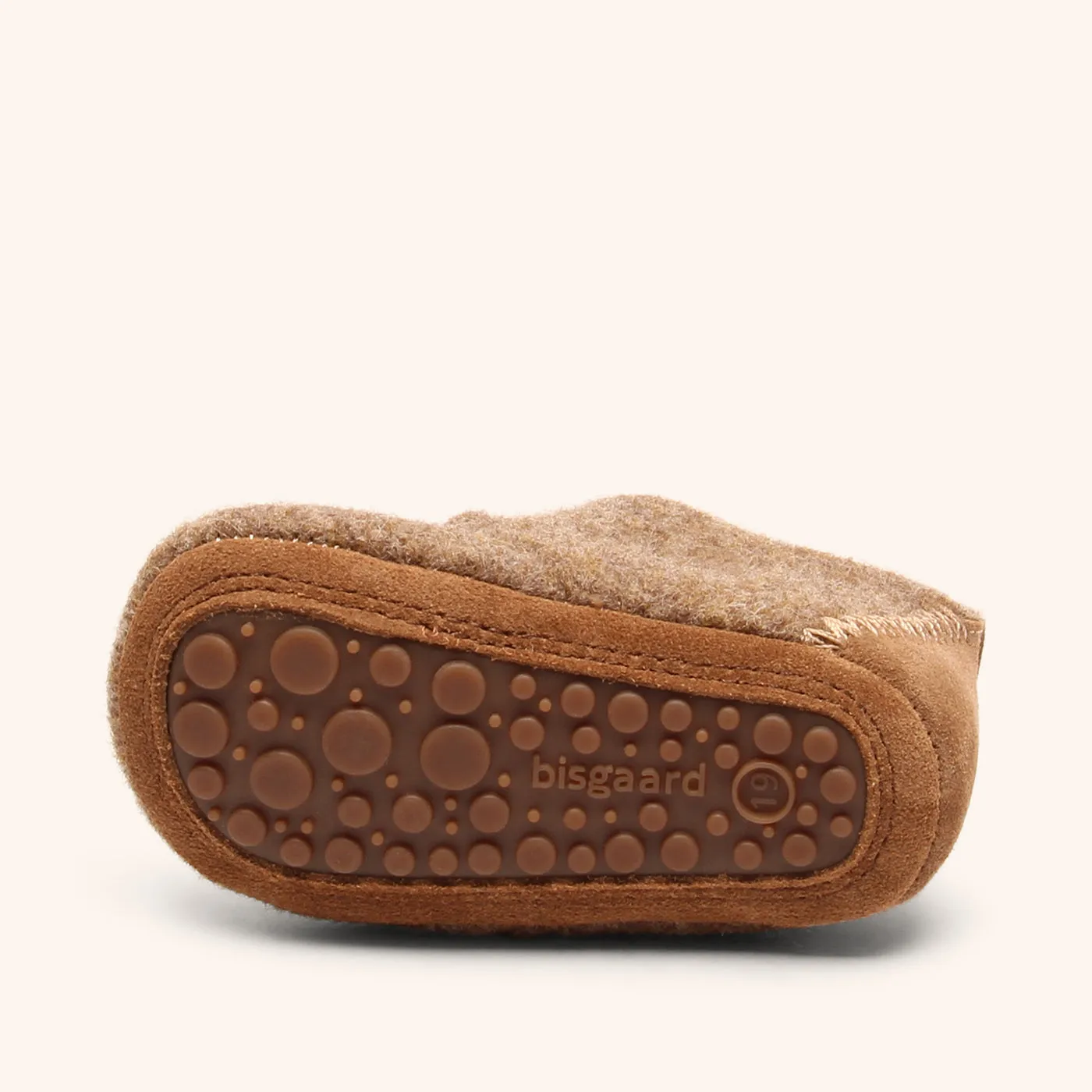 Bisgaard Baby Wool hjemmesko camel uld