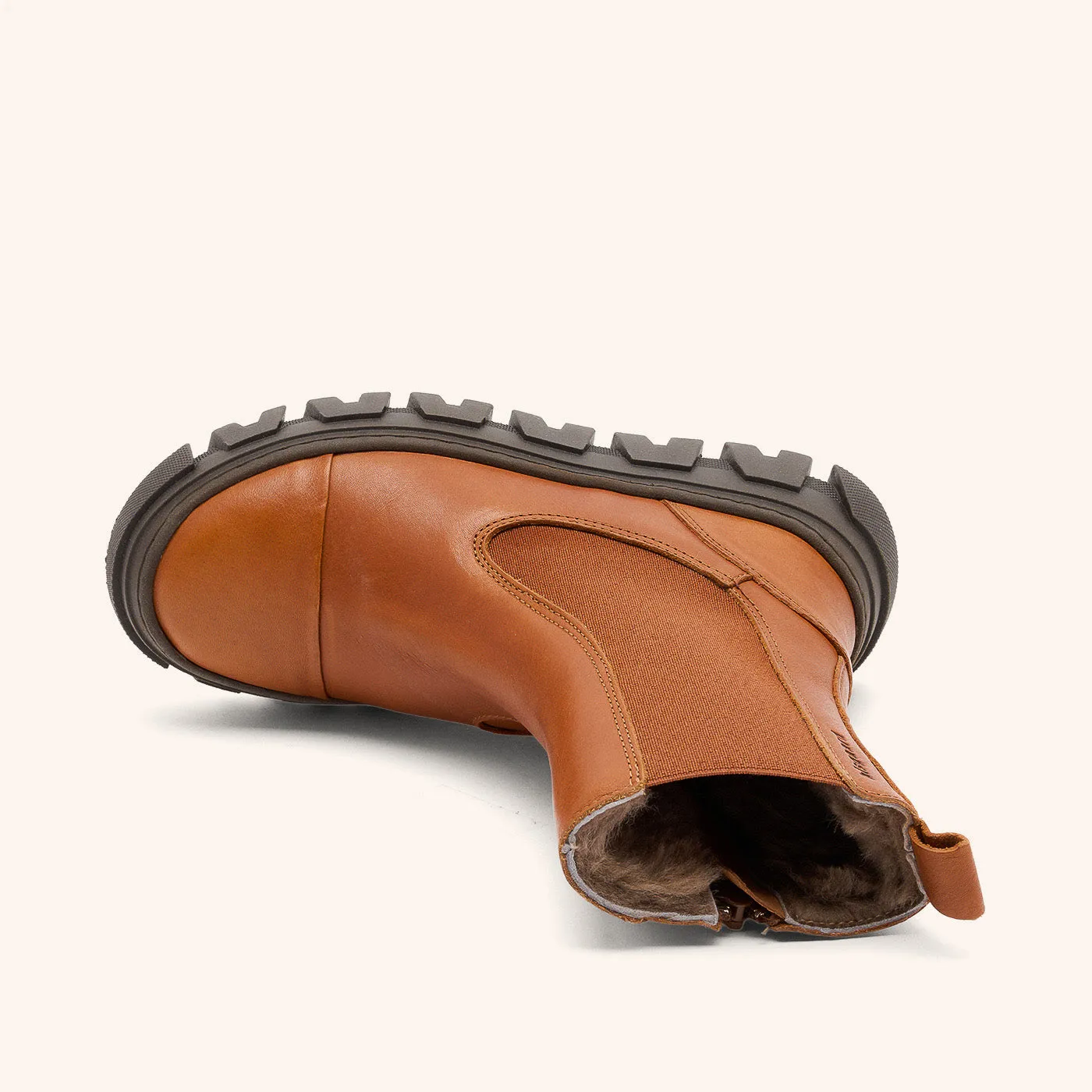 Bisgaard Nilla Lamb vinterstøvle cognac