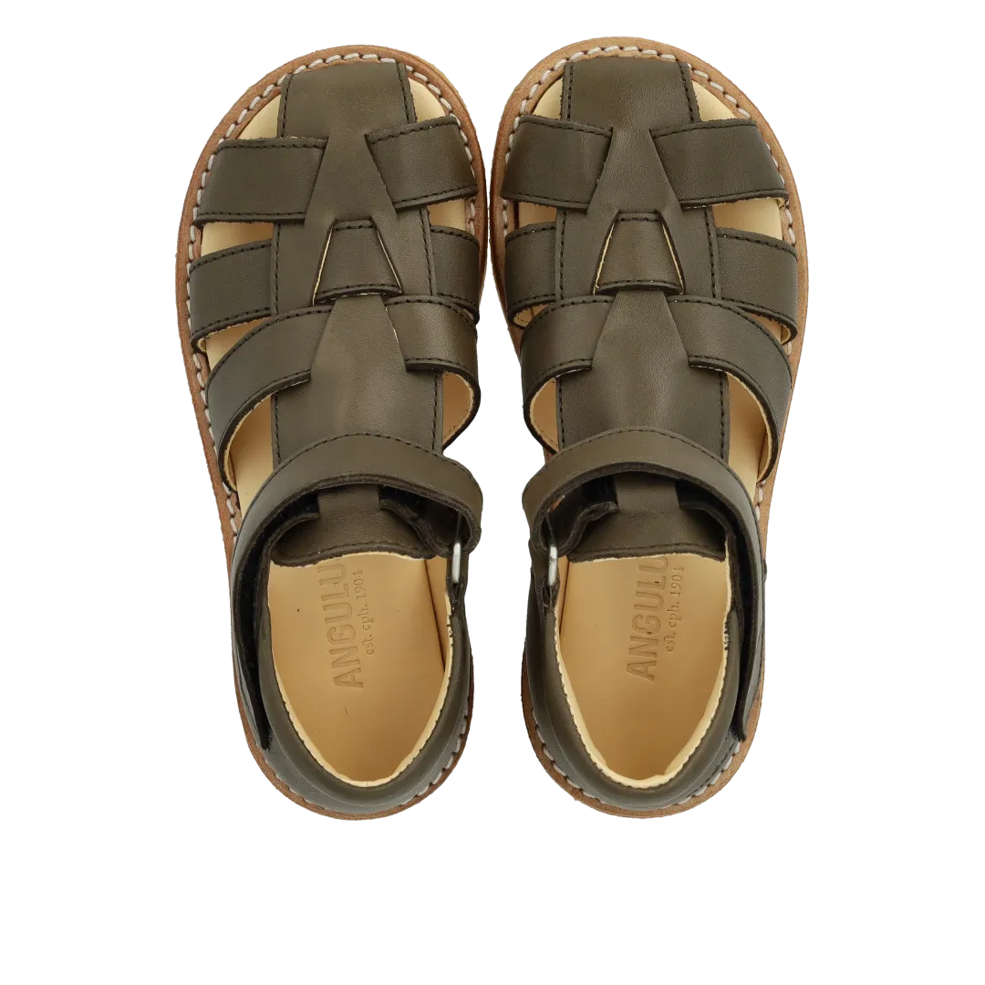 Angulus Begynder sandal velcro lukket tå