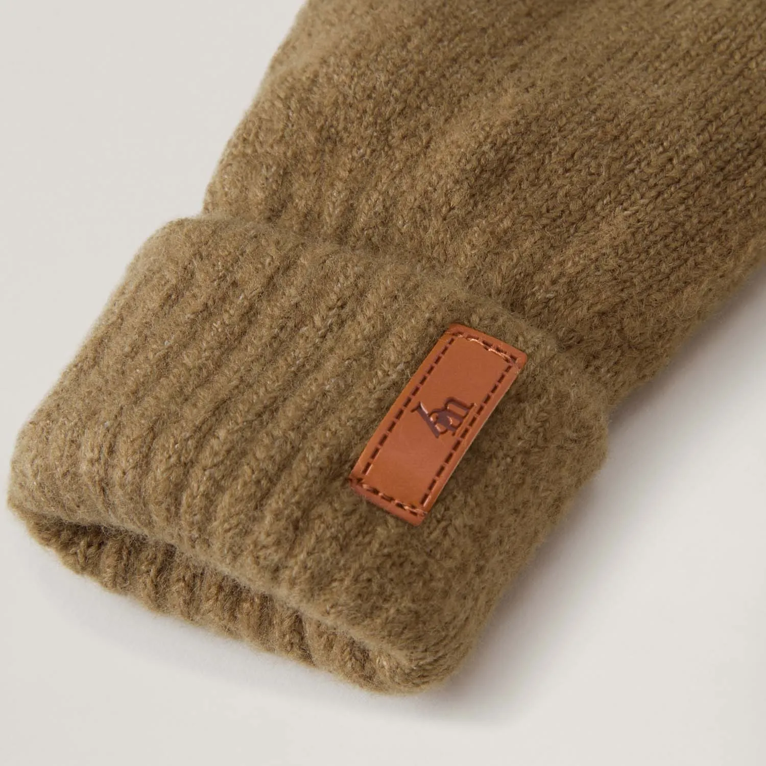 BabyMocs Mittens vanter Greige 0 mdr-2 år