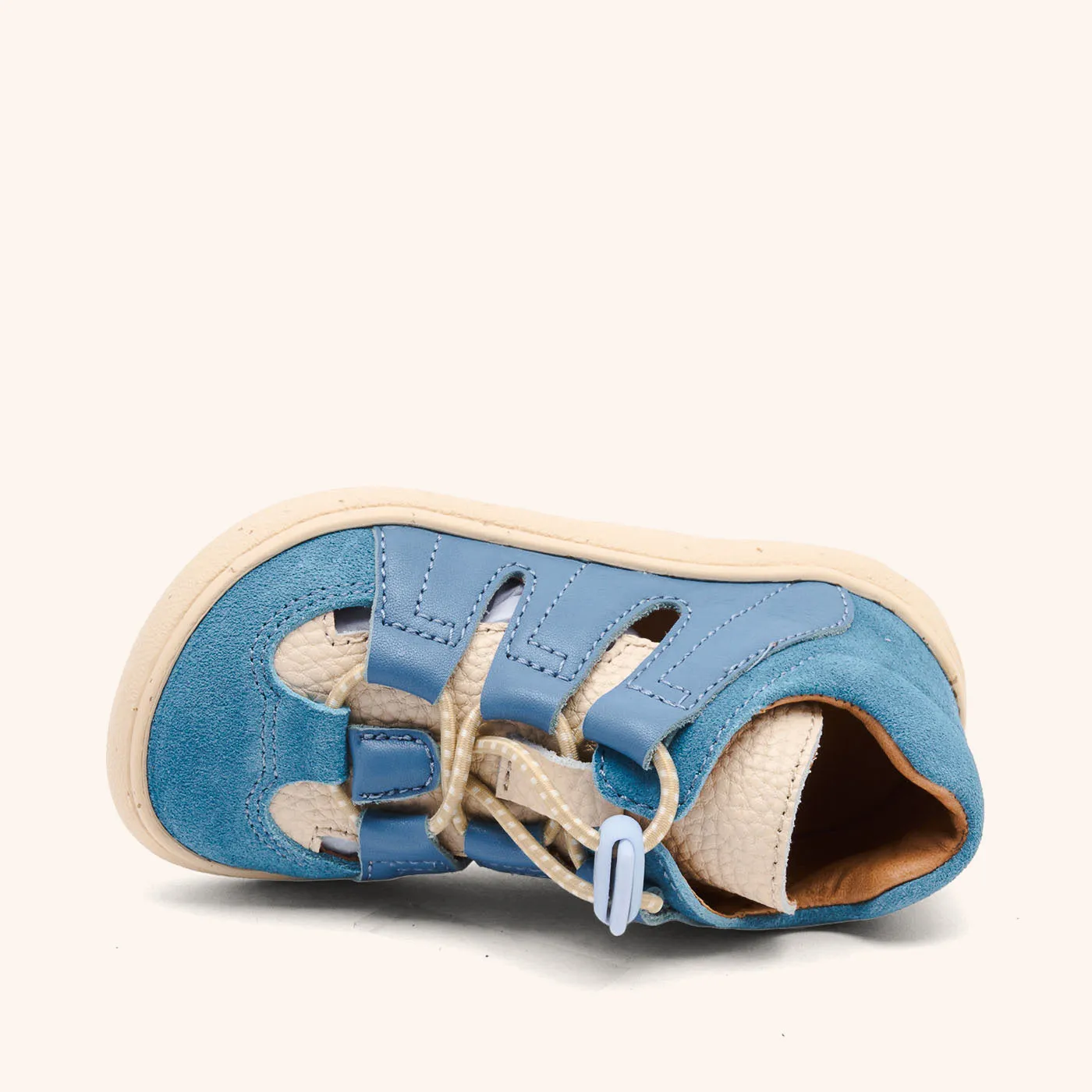 Bisgaard Fletcher barfodssko blue læder fleksibel