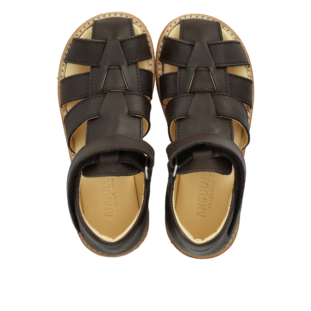 Angulus Begynder Fisherman sandal baby læder velcro